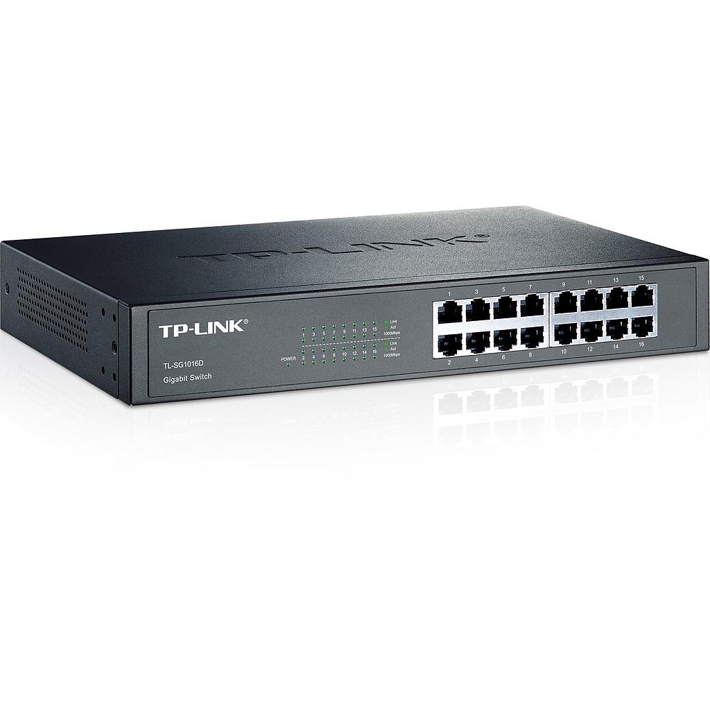 TP-LINK 16-PORT GIGABIT DESKTOP/RACKMOUNT SWITCH TL-SG1016D