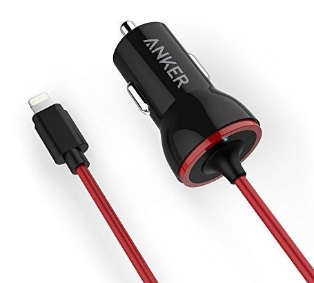 ANKER CAR CHARGER POWER DRIEV LIGHTNUNG A2307011-شاحن سيارة للآي فون من شركة أنكر A2307011