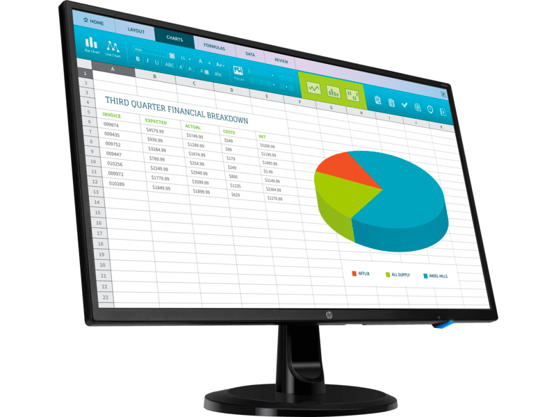 MONITOR LED 24" HP DVI/VGA/HDMI